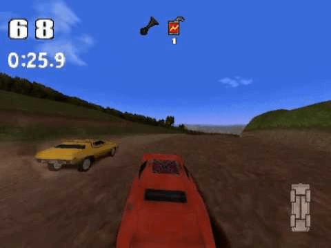 Dukes of Hazzard Racing For Home screenshot 2 for Playstation